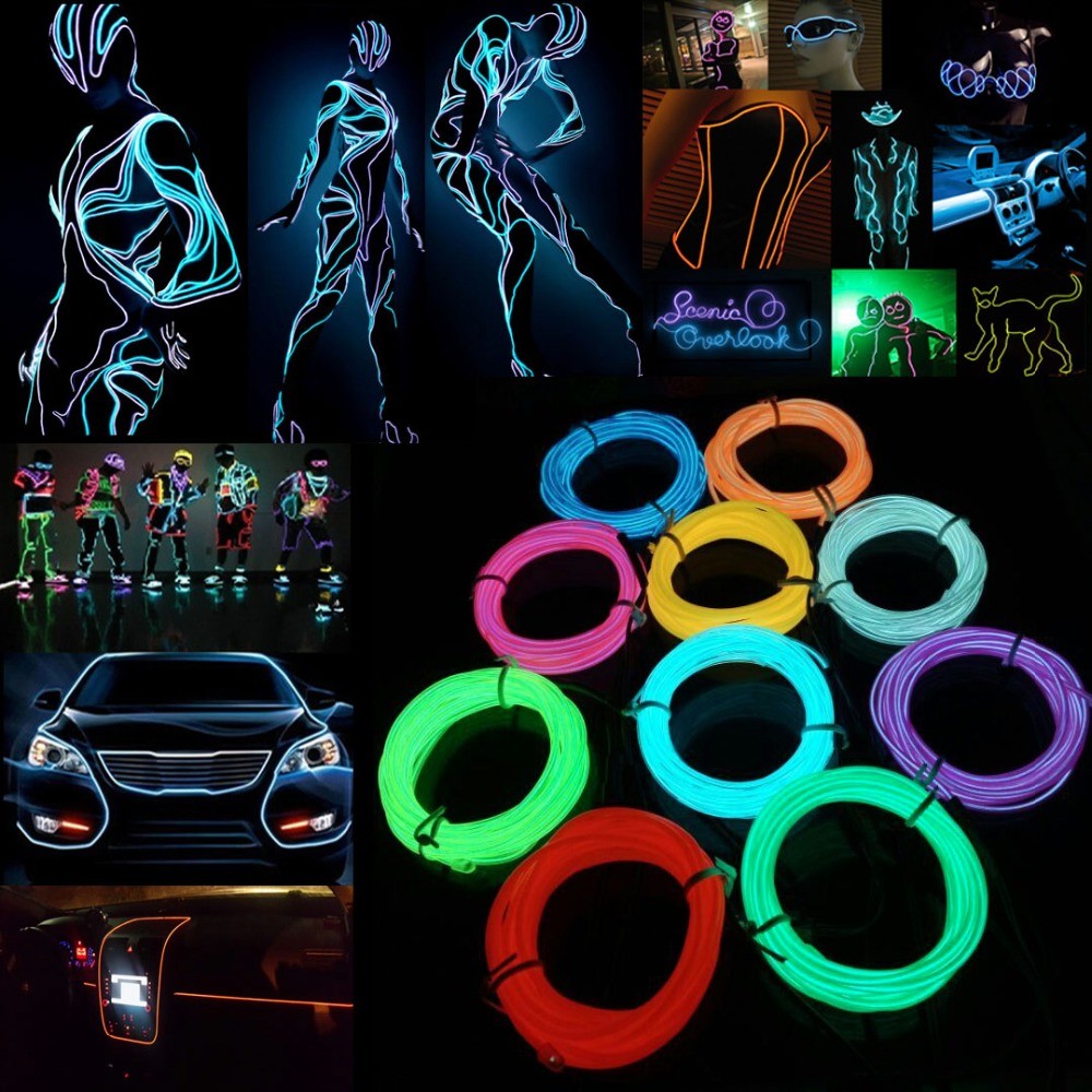 Led El Wire - توهج EL سلك كابل LED نيون