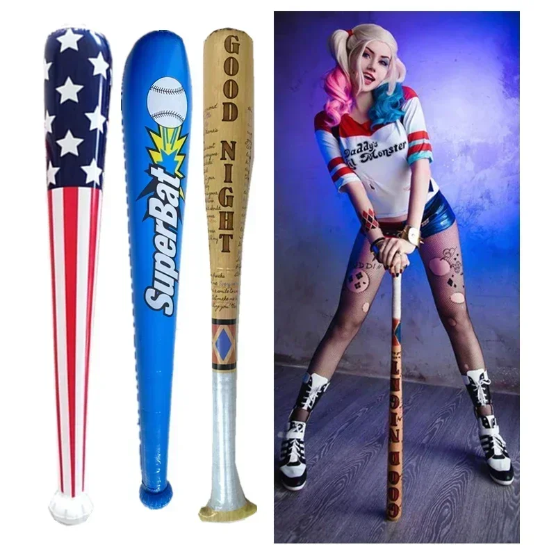 Cosplay Bat Prop - جمال فتاة خشب متين البيسبول هارلين