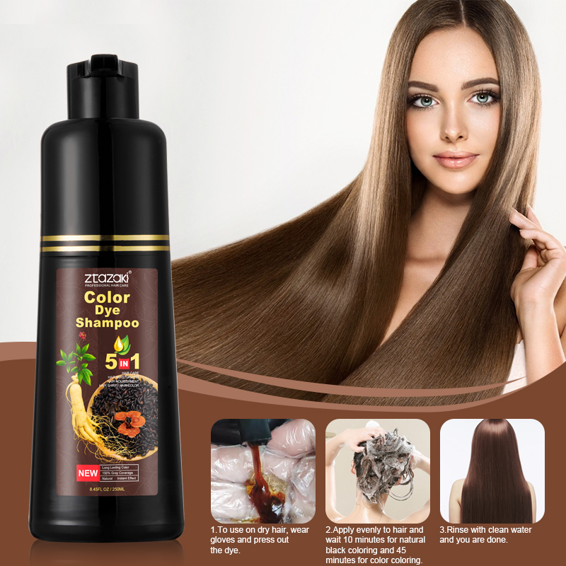 Hair Spray Color - شامبو صبغ الشعر MOKERU Ginseng للعناية