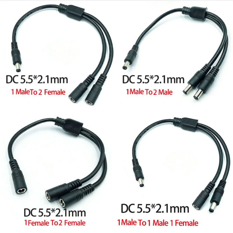 موصل تيار مستمر 5.5 مم * 2.1 م - مراجعة Led El Wire وسعره