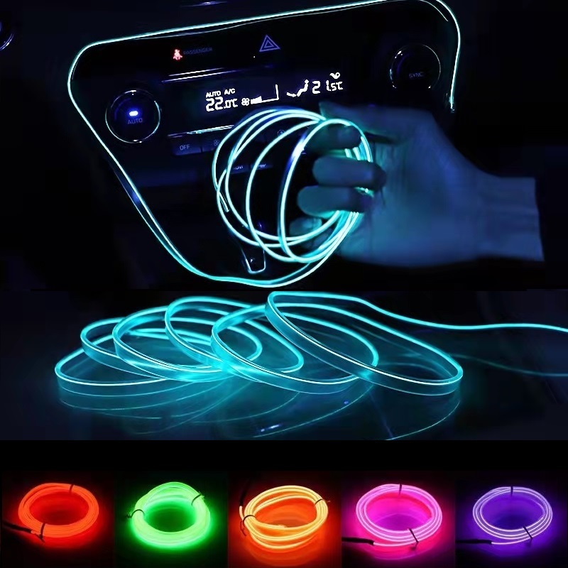 10 متر/3 متر/5 متر النيون LED  - مراجعة Led El Wire وسعره