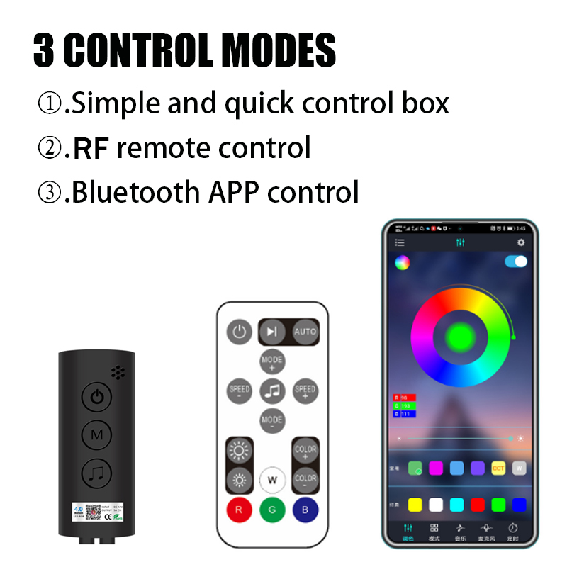48 LED عن بعد App التحكم شرائط - مراجعة Led El Wire وسعره