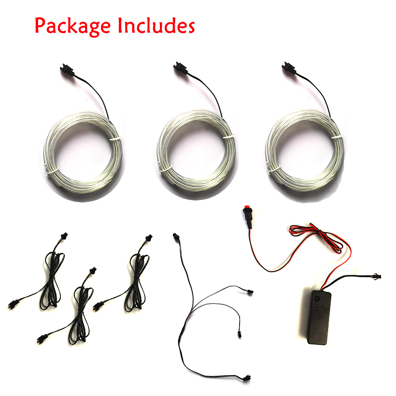 EL سلك البدلة الملابس LED زي م - مراجعة Led El Wire وسعره