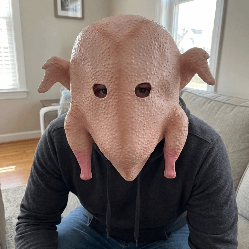 قناع تنكري واقعي على شكل دجاجة - مراجعة Cosplay Prop وسعره