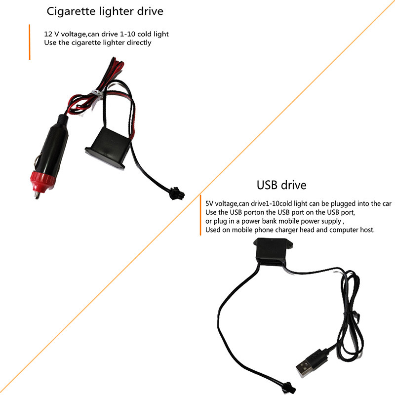 محول طاقة USB بجهد 12 فولت تيا - مراجعة Led El Wire وسعره
