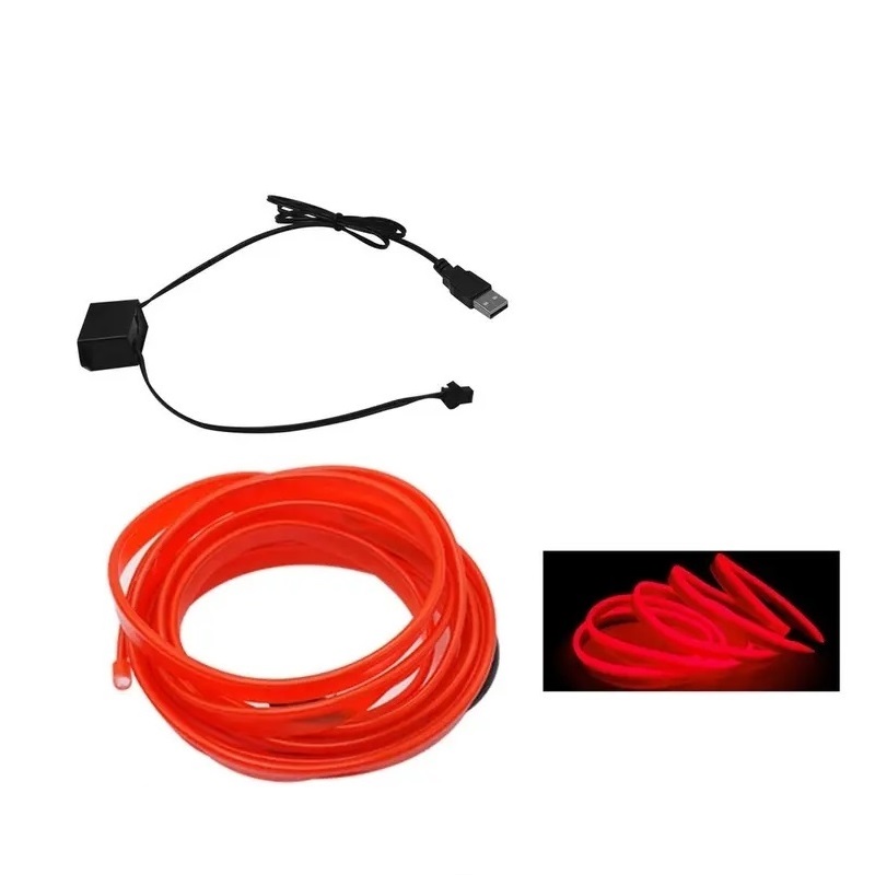 مصباح ديكوري داخلي للسيارة بطو - مراجعة Led El Wire وسعره