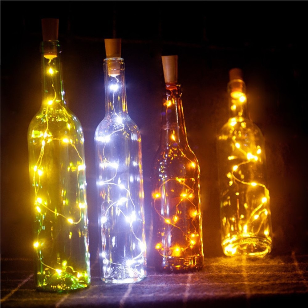 بار LED زجاجة النبيذ الفلين 2  - مراجعة Led El Wire وسعره