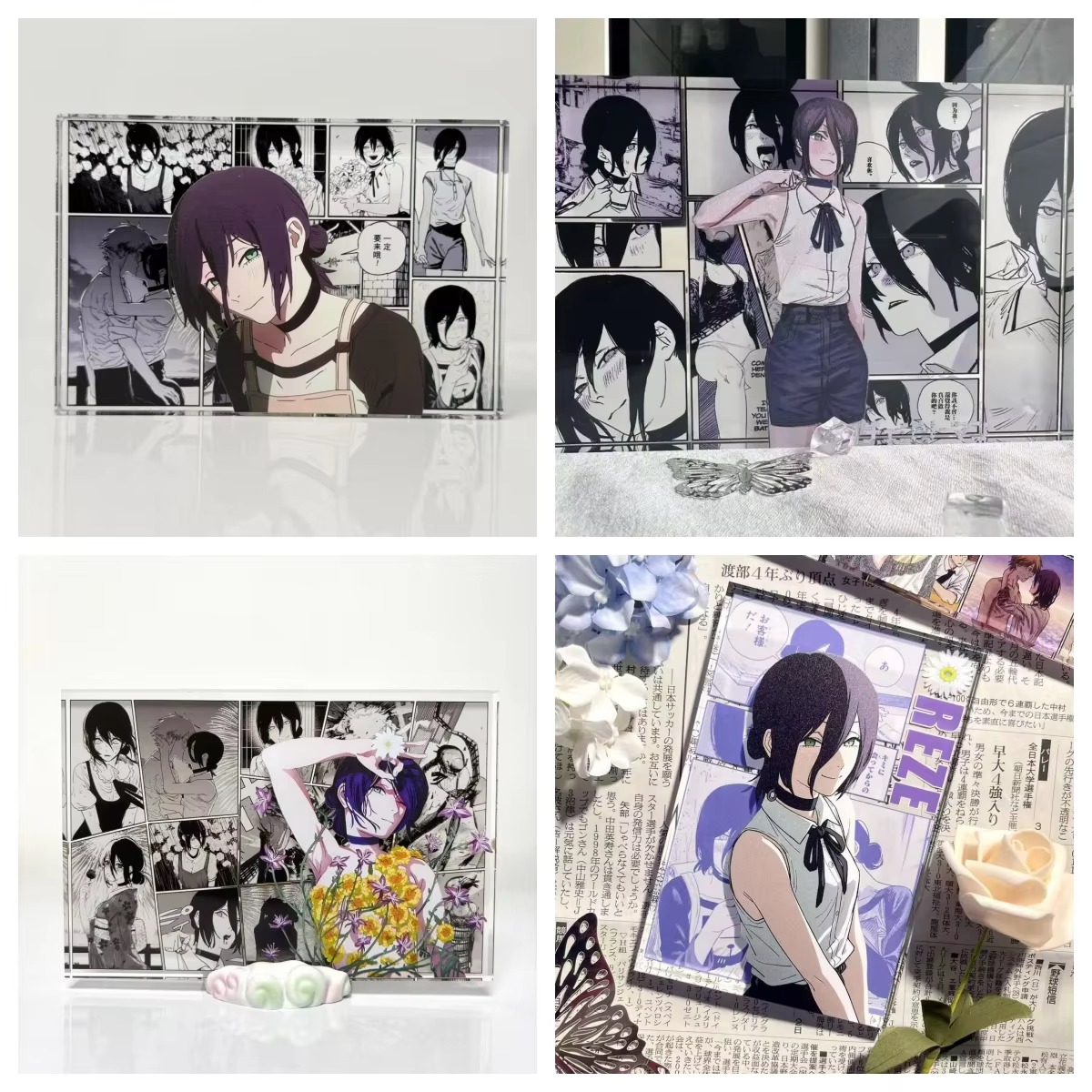 مجسم أنمي دينجي وريزي، حامل أك - مراجعة Acrylic Cosplay Prop وسعره